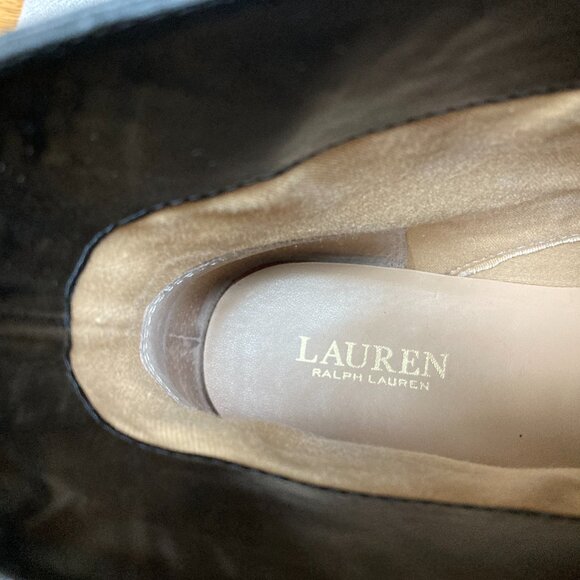 Womens Ralph Lauren Ensley Leather Combat Boots Excellent 11 Black Dr. Martens - Picture 15 of 15